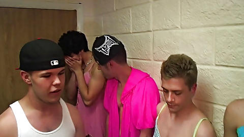 gay group shower