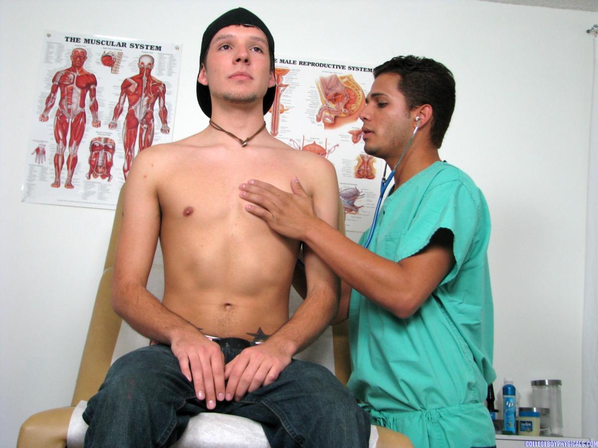 gay male self-suck twinks College Boy Physicals When I arrived at my appoin...